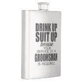 飲み干し、GROOMSMANギフトをスーツ フラスク (右)