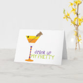 飲み干す カード (黄色い花)