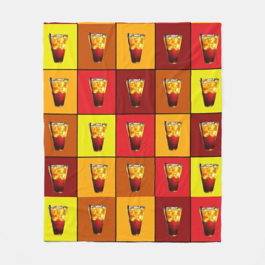 飲み干す フリースブランケット (正面)