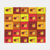 飲み干す フリースブランケット (正面(横))