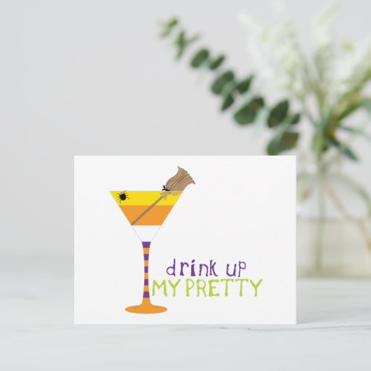 飲み干す ポストカード (スタンド正面)