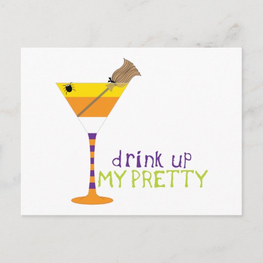 飲み干す ポストカード (正面)