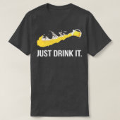 飲み干す Tシャツ (デザイン正面)