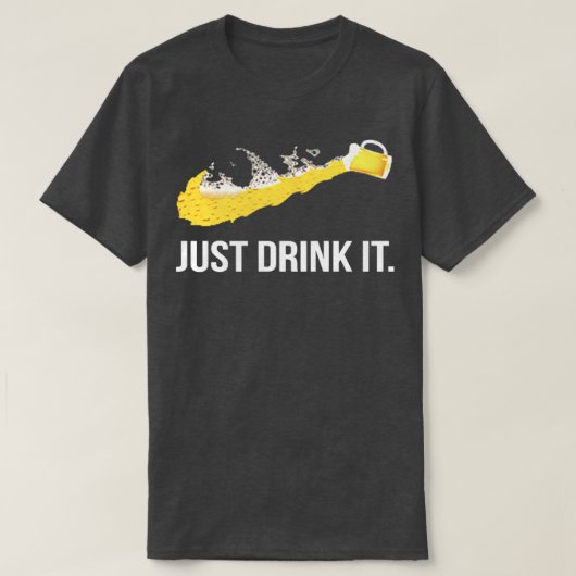 飲み干す Tシャツ (デザイン正面)