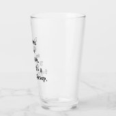 飲み引用文すりガラスのビールマグ タンブラーグラス (左)