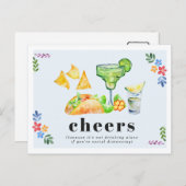 飲み放題タコス&テキーラ社会不安 ポストカード (正面/裏面)