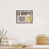 飲み時間のポスター中は働かない ポスター (キッチン)