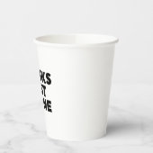 飲み最高の物単体ガラス 紙コップ (左)