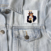 飲み水のおじさんサム 缶バッジ (インサイチュ)