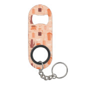 飲み物および文字が付いているパターン キーホルダー栓抜き (裏面)