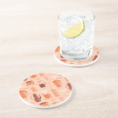 飲み物および文字が付いているパターン コースター (側面)