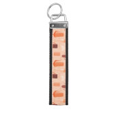 飲み物および文字が付いているパターン リストバンドキーホルダー (鍵トップ)