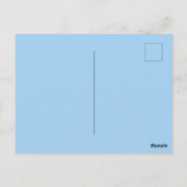 飲み物が家にある引っ越し祝いパーティーパーティーブルー ポストカード (裏面)