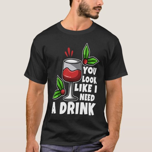 飲み物が欲しそうだね Tシャツ (正面)