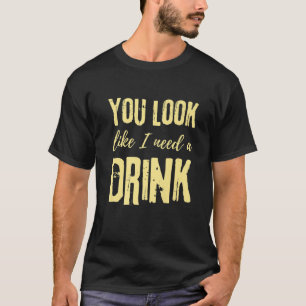 飲み物が欲しそう – カントリームー Tシャツ