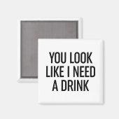 飲み物が要りそうだ マグネット (正面/裏面)