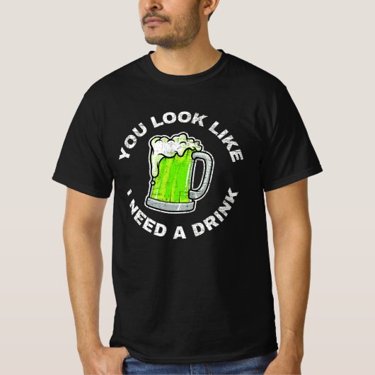 飲み物が要りそうだ Tシャツ (正面)