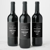 飲み物でグロムスマンの提案を受け入れる ワインラベル (ボトル)