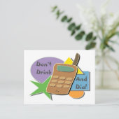 飲み物とダイヤルをしない ポストカード (スタンド正面)