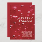 飲み物とニブル 招待状 (正面/裏面)