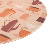 飲み物と文字 カッティングボード (角)