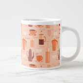 飲み物と文字 ジャンボコーヒーマグカップ (右)