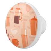 飲み物と文字 セラミックノブ (右)