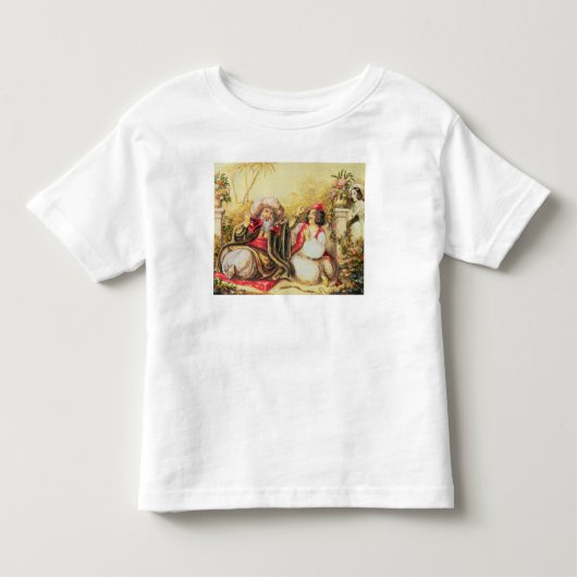 飲み物とOsminに執ように勧めるPedrillo トドラーTシャツ (正面)