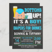 飲み物のおしめ 招待状 (正面/裏面)