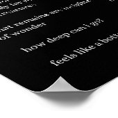 飲み物のように勇気付けられる詩を ポスター (角)