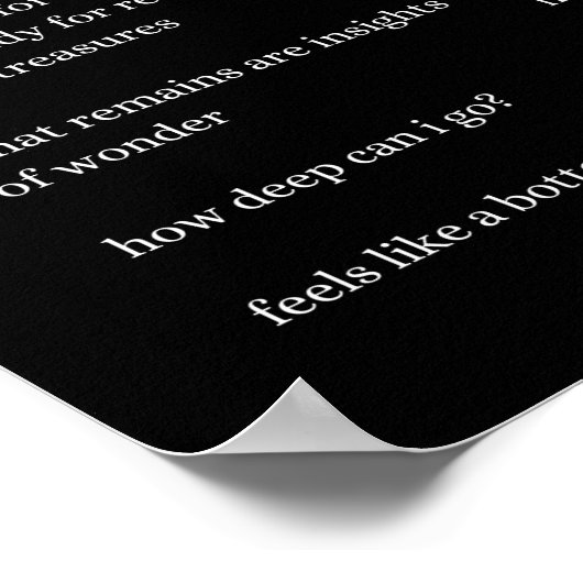 飲み物のように勇気付けられる詩を ポスター (角)