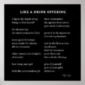 飲み物のように勇気付けられる詩を ポスター (正面)