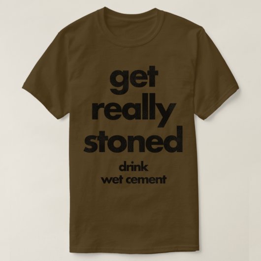 飲み物のウェットセメントを本当に温める Tシャツ (デザイン正面)