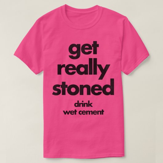 飲み物のウェットセメントを本当に温める Tシャツ (デザイン正面)