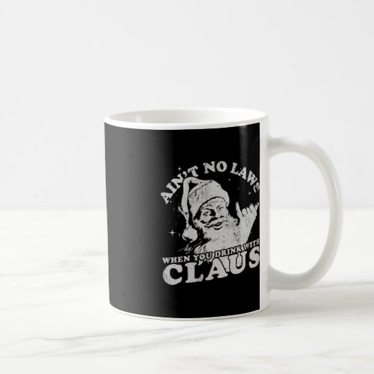 飲み物のクリスマスサンタは法律ではない コーヒーマグカップ (右)