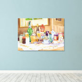 飲み物のコレクション キャンバスプリント (インサイチュ (ウッドフロア))