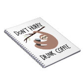 飲み物のコーヒーを急がせないで下さい ノートブック (右側)