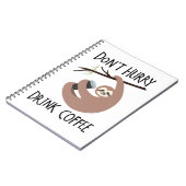 飲み物のコーヒーを急がせないで下さい ノートブック (左側)