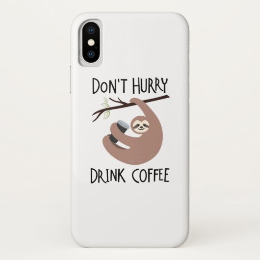 飲み物のコーヒーを急がせないで下さい Case-Mate iPhoneケース (裏面)