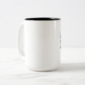 飲み物のコーヒー救助動物は昼寝のマグを取ります ツートーンマグカップ (正面左)