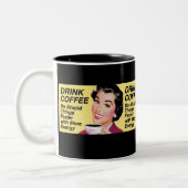 飲み物のコーヒー ツートーンマグカップ (左)