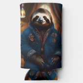 飲み物のジャケットのナマケモノ スリム缶クーラー (裏面)