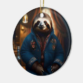 飲み物のジャケットのナマケモノ セラミックオーナメント (左)