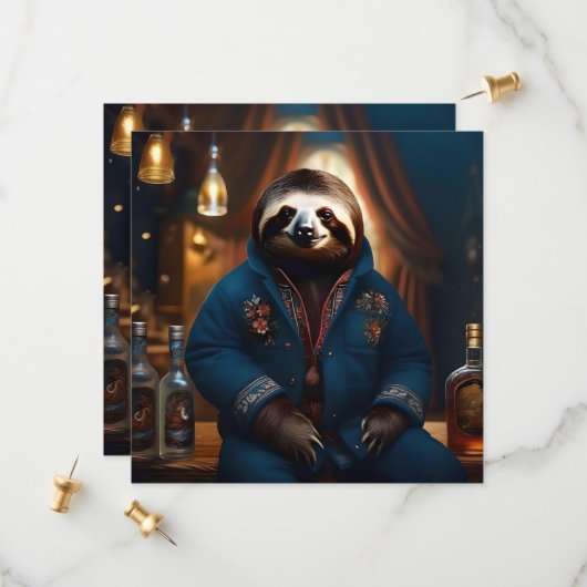 飲み物のジャケットのナマケモノ セーブザデート (正面/裏面インサイチュ)