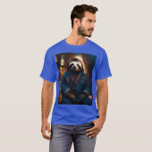 飲み物のジャケットのナマケモノ Tシャツ (正面フル)