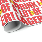 飲み物のラガーの生命 ラッピングペーパー (ロールコーナー)