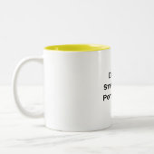 飲み物の強さの一服(3)のマグ ツートーンマグカップ (左)