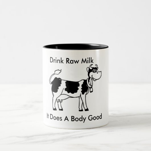 飲み物の生乳、それは体Good2をします ツートーンマグカップ (中央)