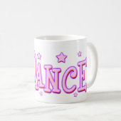 飲み物の睡眠のダンスのマグを食べて下さい コーヒーマグカップ (正面右)