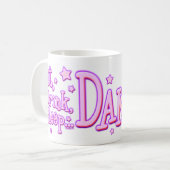 飲み物の睡眠のダンスのマグを食べて下さい コーヒーマグカップ (正面左)